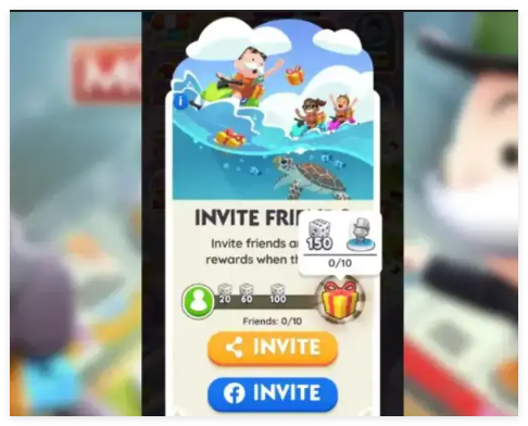 monopoly go invite